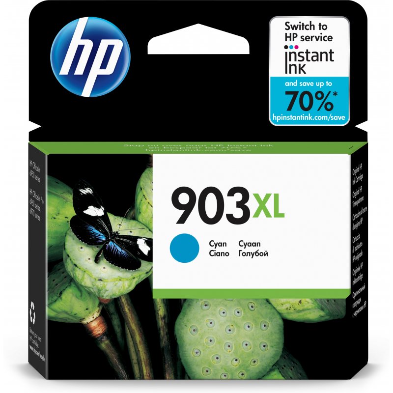 HP  OfficeJet Pro 6860 / 6960 / 6970 Cartucho de tinta cian Nº903XL
