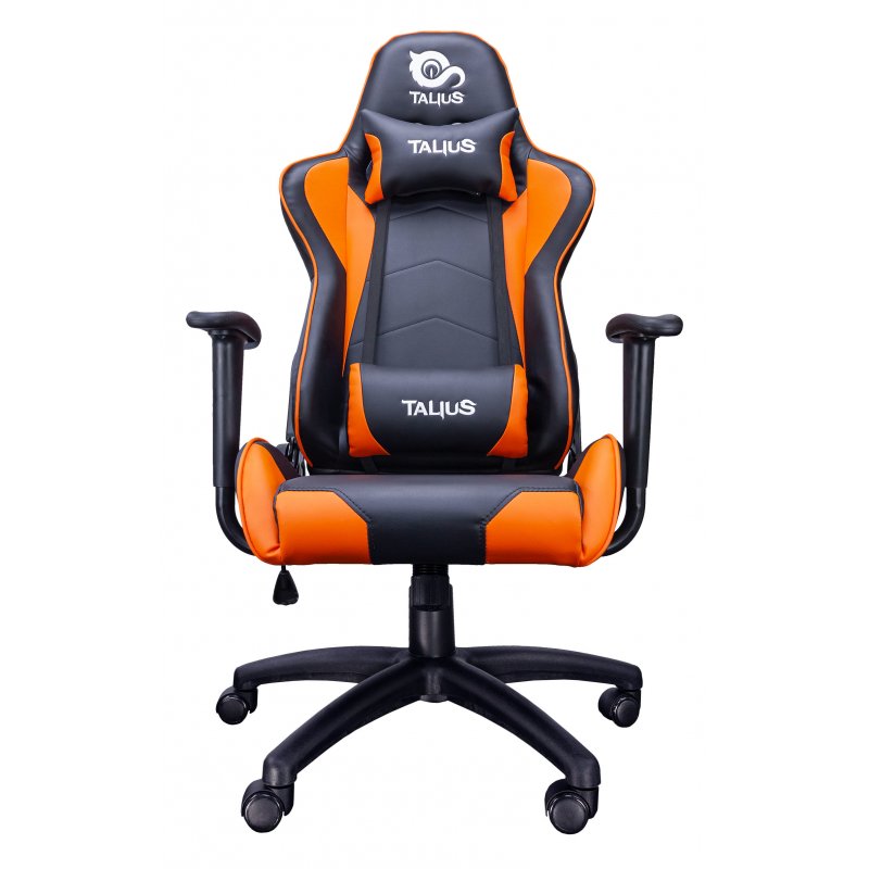 Talius silla Gecko V2 gaming negra/naranja,brazos fijos, butterfly, base nylon, ruedas nylon