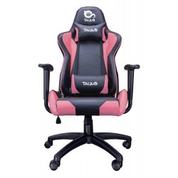 Talius silla Gecko V2 gaming negra/rosa, brazos fijos, butterfly, base nylon, ruedas nylon