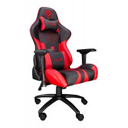 Talius Silla Viper gaming negra/roja, 4D, butterfly, base metal, ruedas 60mm nylon, gas clase 4,