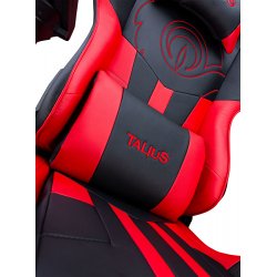 Talius Silla Viper gaming negra/roja, 4D, butterfly, base metal, ruedas 60mm nylon, gas clase 4,