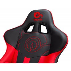 Talius Silla Viper gaming negra/roja, 4D, butterfly, base metal, ruedas 60mm nylon, gas clase 4,