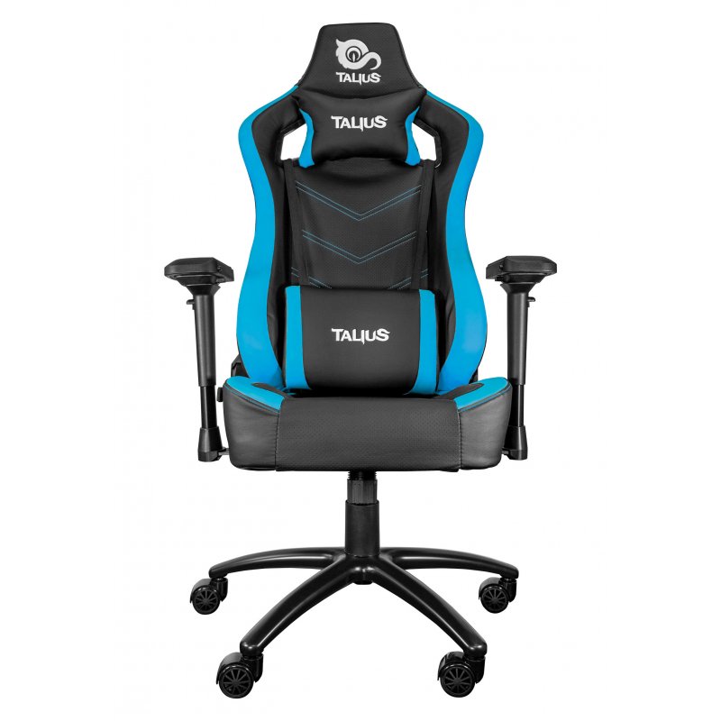 Talius silla Vulture gaming negra/azul butterfly, base nylon, ruedas nylon, 4D