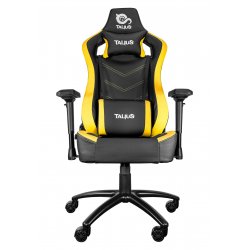 Talius silla Vulture gaming negra/amarilla butterfly, base nylon, ruedas nylon, 4D