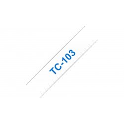 BROTHER Cinta laminada Transparente/Azul 12 mm