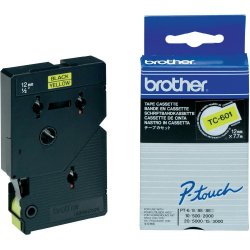 BROTHER Cinta laminada amarillo/negro 12mm