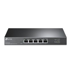TP-LINK Conmutador de escritorio multigigabit de 5 puertos RJ45 2.5G. Caja de acero para escritorio