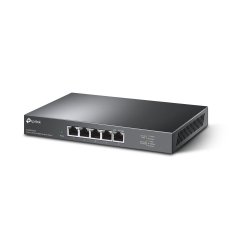 TP-LINK Conmutador de escritorio multigigabit de 5 puertos RJ45 2.5G. Caja de acero para escritorio