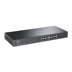 TP-LINK Switch inteligente JetStream ? Gigabit de 16 puertos RJ45 con 2 ranuras SFP Gigabit.