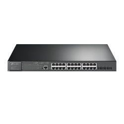 TP-LINK JetStream  24-Port Gigabit and 4-Port 10GE SFP+ L2+ Managed Switch with 24-Port PoE+