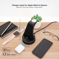 TOOQ Base CARGA APPLE WATCH + IPHONE LIGHTNING