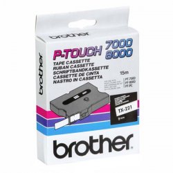 BROTHER Cinta laminada Blanco/Negro, 9mm. P-Touch 7000/8000
