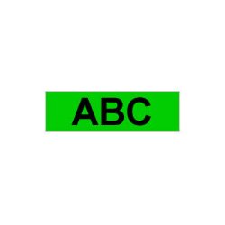 BROTHER Cinta laminada verde/negro 24mm, 15m
