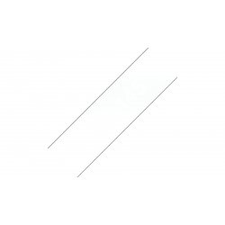 BROTHER Cinta laminada transparente/blanco 18 mm