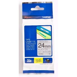 BROTHER Cinta laminada  Plata / negro (Metta laminada blanco/rojo 36mm