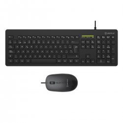 UNYKACH Combo Teclado y Raton MK 211 PRO con cable USB/Negro -ES