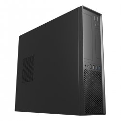 UNYKACH Caja Sobremesa SLIM UK 3001 Negro 2*USB 3.0+2*USB 2.0 MICRO ATX Admite Fuente TFX