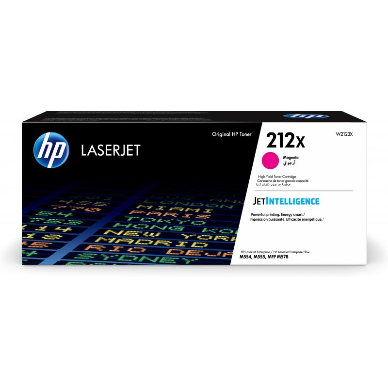 HP Toner LaserJet 212X M578 M555 Magenta Alta capacidad
