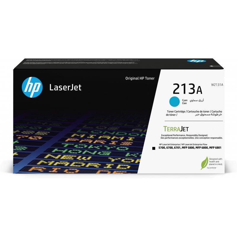 HP Toner laserJet 213A cian