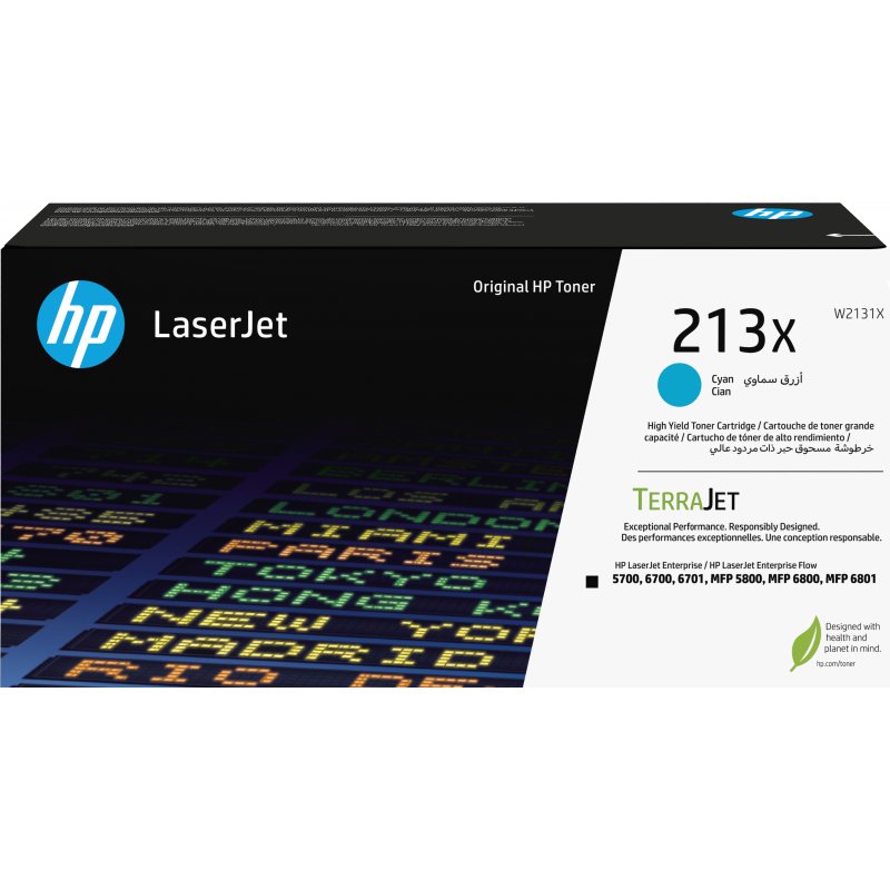 HP Toner laserJet 213X cian Alta
