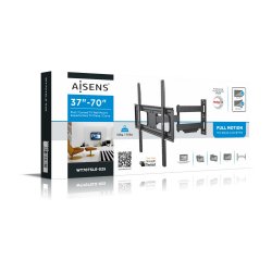 AISENS - SOPORTE PRO GIRATORIO, INCLINABLE Y NIVELABLE PARA MONITOR/TV 50KG DE 37-70, NEGRO