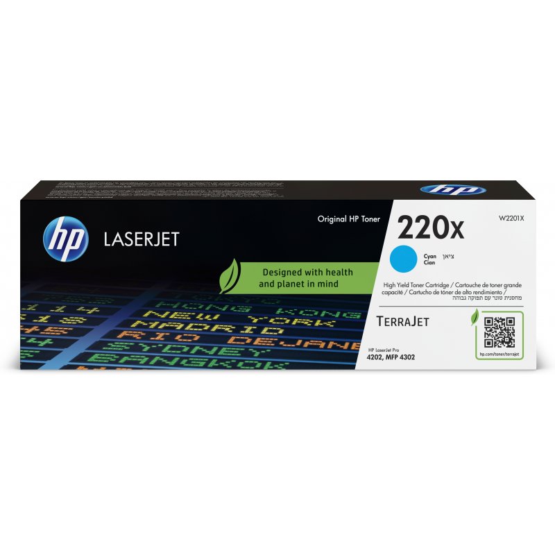 HP Toner laserJet 220X cian alta