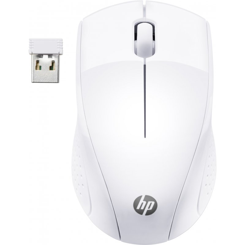 HP Raton inalambrico 220 - 2.4 GHz - blanco nieve HP Raton inalambrico 220 - 2.4 GHz - blanco nieve