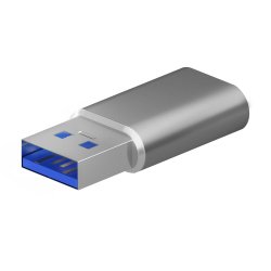 AISENS - MINI ADAPTADOR USB 3.2 GEN2 / USB 2.03A, TIPO USB-C/H-A/M, GRIS
