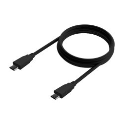 AISENS - CABLE USB 3.2 GEN2X2 20GBPS 8K@30HZ 5A 100W E-MARKER, TIPO USB-C/M-USB-C/M, NEGRO, 0.6M