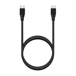 AISENS - CABLE USB 3.2 GEN2X2 20GBPS 8K@30HZ 5A 100W E-MARKER, TIPO USB-C/M-USB-C/M, NEGRO, 0.6M