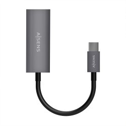AISENS - CONVERSOR USB3.1 GEN1 USB-C A ETHERNET GIGABIT 10/100/1000 MBPS, GRIS, 15CM