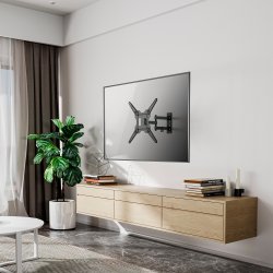 AISENS - SOPORTE ECO GIRATORIO, INCLINABLE PARA MONITOR/TV 30KG (3 PIVOTES) DE 23-55, NEGRO