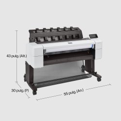 HP Impresora gran formato DesignJet T1600dr PS 36-in Printer