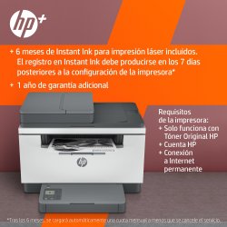 HP multifuncion laser monocromo LaserJet M234sdne (HP+ solo consumible original, cuenta HP, conexion