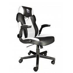 TALIUS SILLA CRAB GAMING negr/blanca, brazos abatibles, butterfly, ruedas nylon, piston clase 4