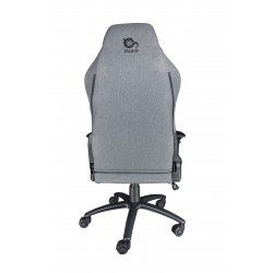 Talius silla Panther gaming negra/gris, tela transpirable, 3D, butterfly, base metal, ruedas nylon p