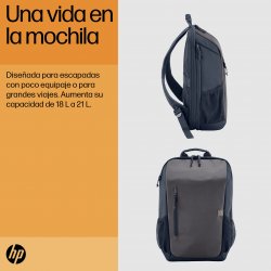 HP Mochila para portatil Travel de 18L 15,6" gris hierro