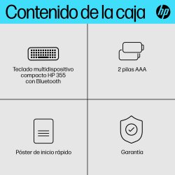 HP Teclado multidispositivo compacto HP 355 con Bluetooth