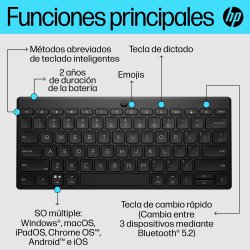 HP Teclado multidispositivo compacto HP 355 con Bluetooth