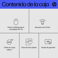 HP Raton Multidispositivo recargable 715