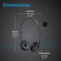 HP Auriculares estereo G2 de 3,5 mm