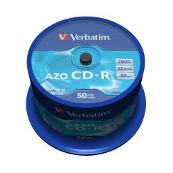 VERBATIM CD-R 700Mb 52X (Tarrina 50 unidades)