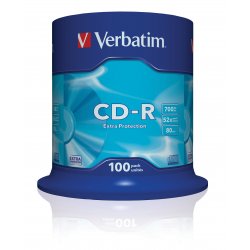 VERBATIM CD-R 700MB 48x Datalife Extra Protection (Tarrina 100)