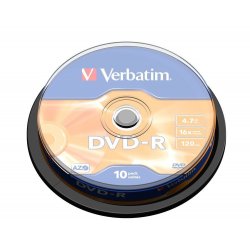VERBATIM DVD-R 4.7GB 16x Avanced Azo(Tarrina 10)