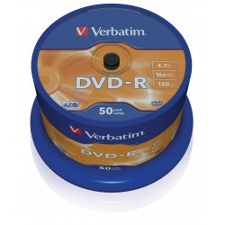 VERBATIM DVD-R 4.7GB 16x Avanced Azo(Tarrina 50)
