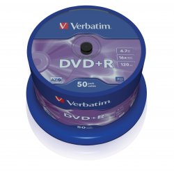 VERBATIM DVD+R 4.7GB 16x Advanced AZO (Tarrina 50)