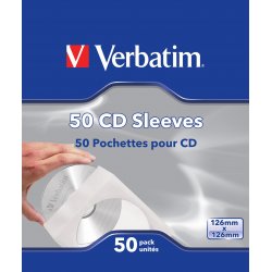 VERBATIM Fundas para CD´S de papel (Pack 50)