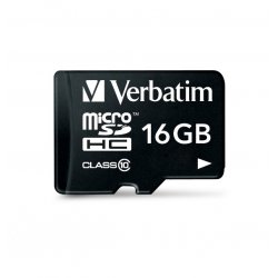 VERBATIM TARJETA MICRO SDHC 16GB CLASE 10 C/ADAPTADOR