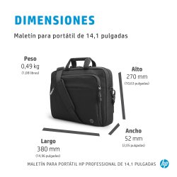 HP Maletin para portatil Professional de 14,1 pulgadas