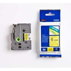 BROTHER Cinta laminada amarillo/negro 6mm